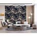 Dark vintage floral wallpaper – Elegant bloom wall covering