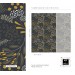 Dark botanical wallpaper leaves and herbs vintage style