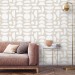 Minimalist geometric wallpaper neutral, abstract shapes