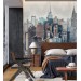 Urban city wall mural Skyscraper wallpaper city view