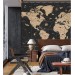 World map wall mural Peel and stick removable wall decal