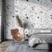 Terrazzo wallpaper, Abstract minimalist wall decor