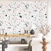 Terrazzo wallpaper, Abstract minimalist wall decor