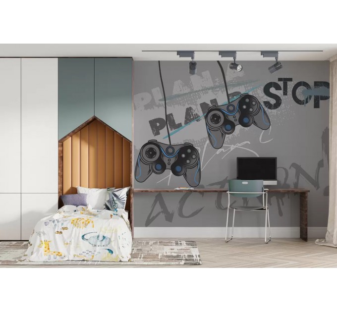 Teenage wallpaper Gamer wall mural Gaming console