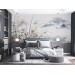 Foggy mountains wall mural landscape wallpaper