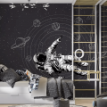 Astronaut wall mural Teenage wallpaper space decor