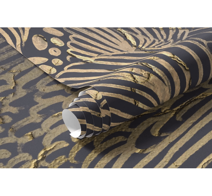 Abstract modern wallpaper, dark mural with lines and strokes