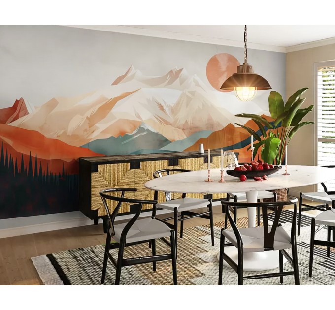 Mountains wall mural Landscape wallpaper nature