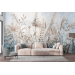 Large botanical wall mural Wild field wallpaper