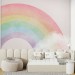 Girls nursery wallpaper rainbows for baby girl room