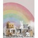 Girls nursery wallpaper rainbows for baby girl room