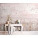 Girl's room wall mural Pastel landscape with animals