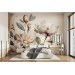 Blooming magnolia branch wall mural Floral wallpaper