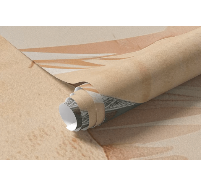 Geometric abstract beige wallpaper Modern wall mural