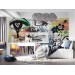 Colorful graffiti mural Funky street art wallpaper teenage