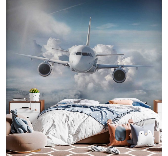 Plane wall mural Airplane wallpaper kids room