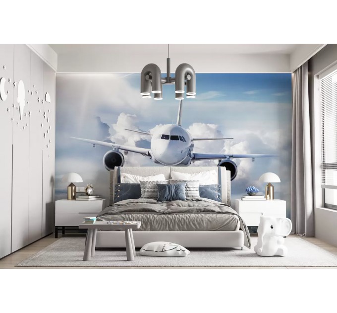 Plane wall mural Airplane wallpaper kids room