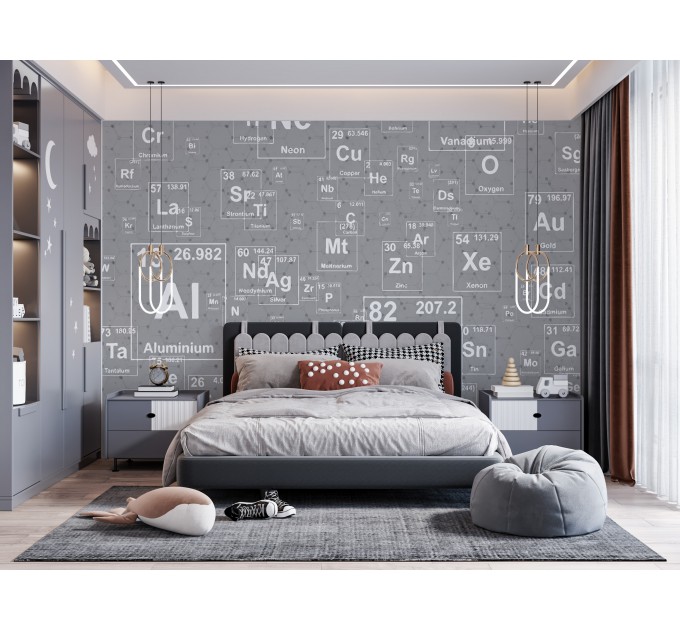 Science wallpaper Chemistry wall art School wall mural