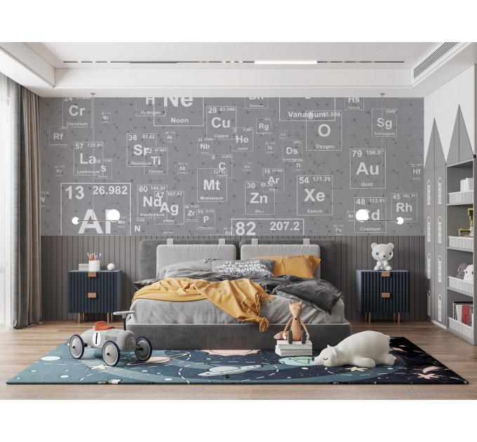 Science wallpaper Chemistry wall art School wall mural