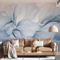 Abstract blue wall mural Art wallpaper