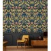 Vintage dark floral wallpaper botanical