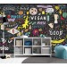 Kitchen wall mural, Food wallpaper