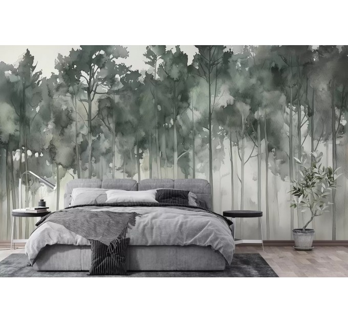 Woodland wallpaper Forest landscape wall mural