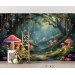 Fairy forest wallpaper Mushroom wonderland wall mural