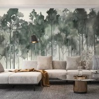 Woodland wallpaper Forest landscape wall mural