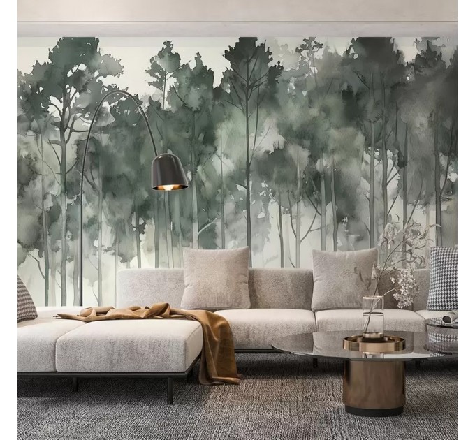 Woodland wallpaper Forest landscape wall mural