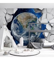 3D Earth wall mural Kids room planet wallpaper