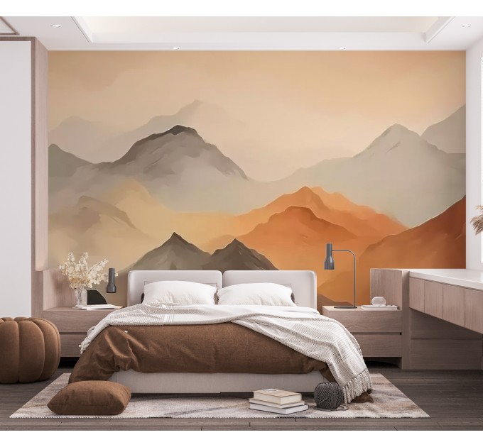 Landscape with mountains wall mural Nature wallpaper