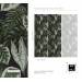 Dark foliage wallpaper leaves pattern wall covering