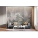 Palm leaves Tropical wall mural Pastel landscape wallpaper