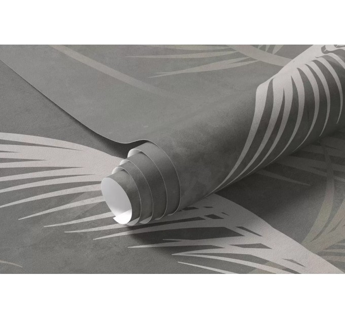 Palm leaves Tropical wall mural Pastel landscape wallpaper