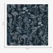 Vintage botanical dark blue floral wallpaper