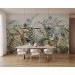 Tropical palm leaves wall mural – exotic jungle wallpaper