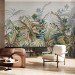 Tropical palm leaves wall mural – exotic jungle wallpaper