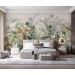 Tropical palm leaves wall mural – exotic jungle wallpaper