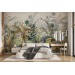 Tropical palm leaves wall mural – exotic jungle wallpaper