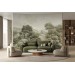 Scenic wall mural landscape trees Vintage nature wallpaper