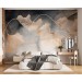 Elegant ginkgo leaf wallpaper – Soft neutral wall mural