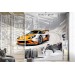 Orange sport car wallpaper Kids room wall mural