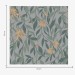 Botanical leaf wallpaper vintage style, Floral wall covering