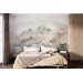 Pastel watercolor mountains wall mural Neutral landscape