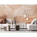 Abstract flowing neutral wallpaper mural