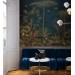 Vintage jungle wallpaper Dark tropical wall mural with palms