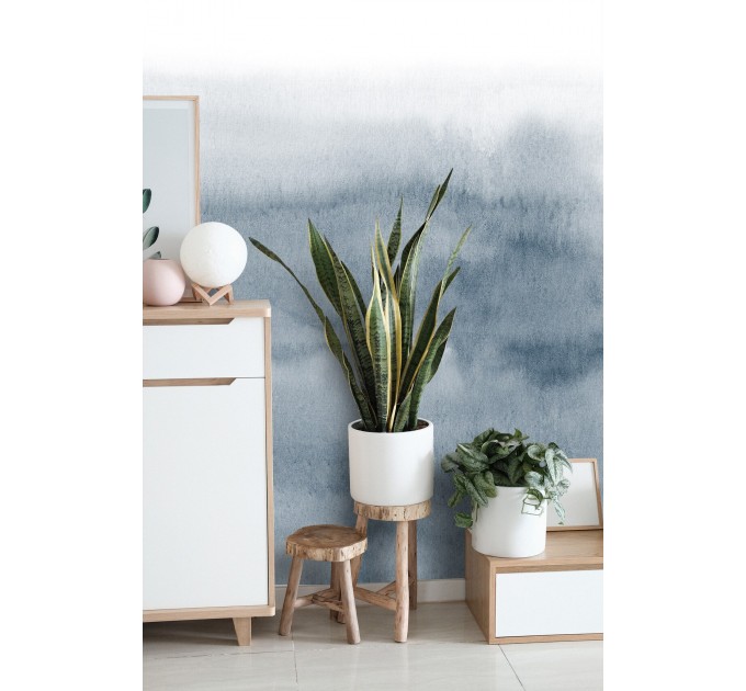 Abstract wallpaper ombre Peel and stick watercolor wall mural