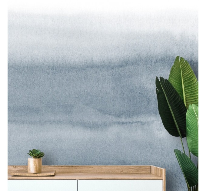 Abstract wallpaper ombre Peel and stick watercolor wall mural