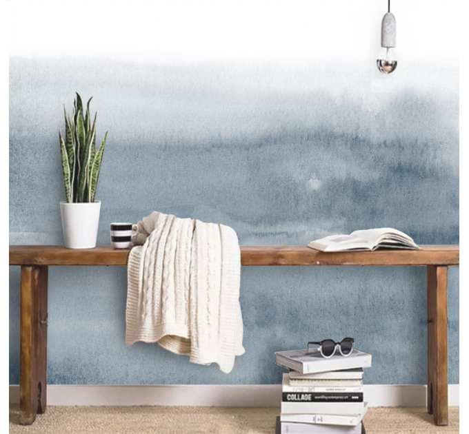 Abstract wallpaper ombre Peel and stick watercolor wall mural